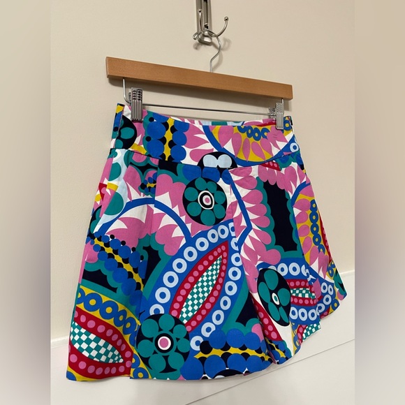 J. Crew Multi-Color Floral Geometric High-waist Shorts Size 2 - Picture 3 of 8